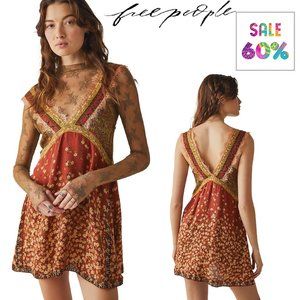 FREE PEOPLE East Willow Trapeze Slip Dress